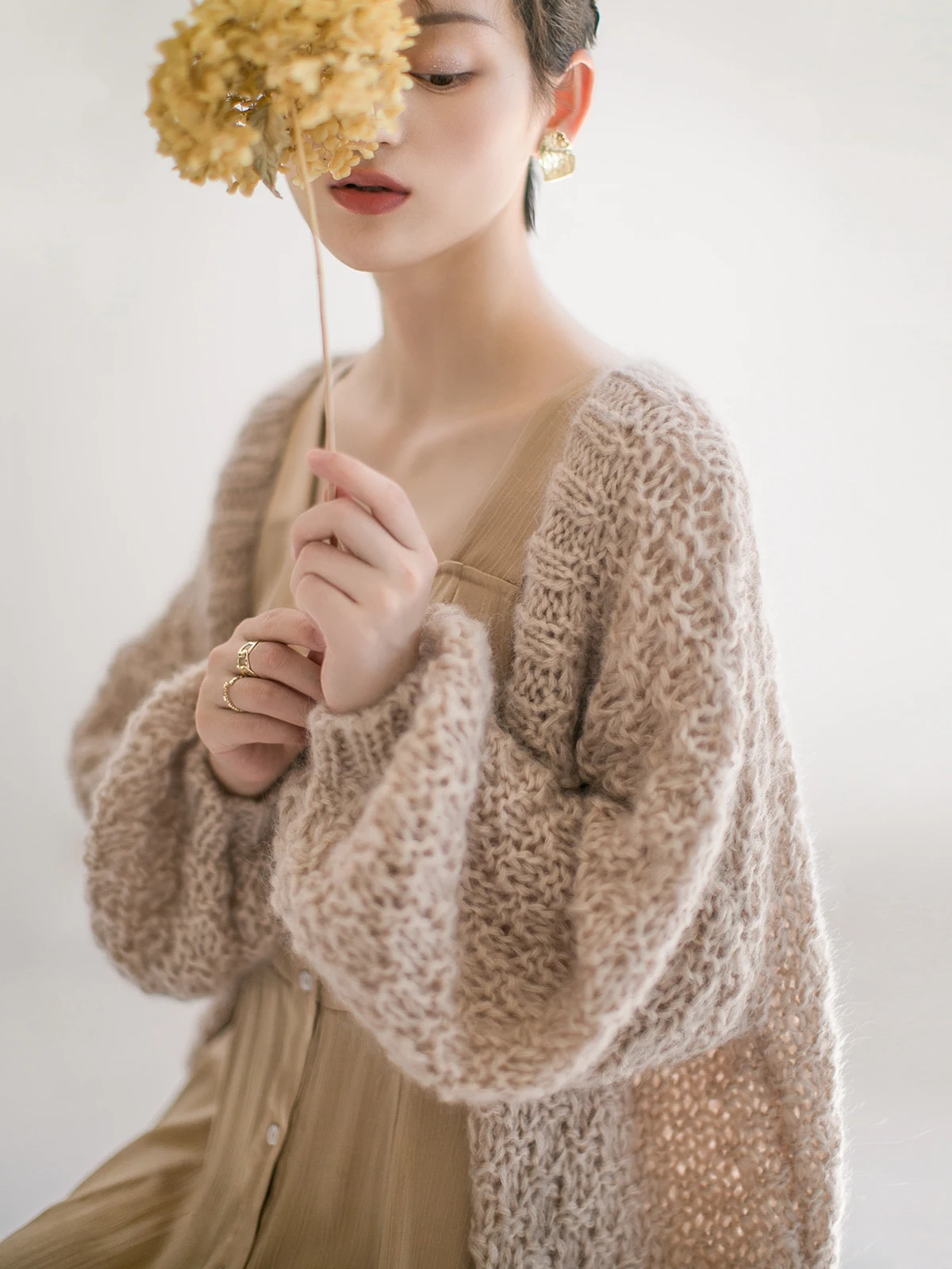 

Длинный шерстяной кардиган для ранней весны и осени, теплый, элегантный, для повседневной носки