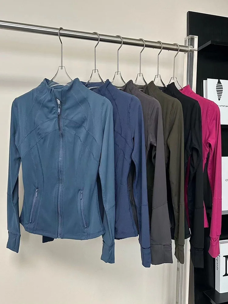 

Breathable and Comfortable Autumn and Winter New Yoga Clothes Women's Outdoor Fitness Stand-up Cardigan Jacket Jacket Top