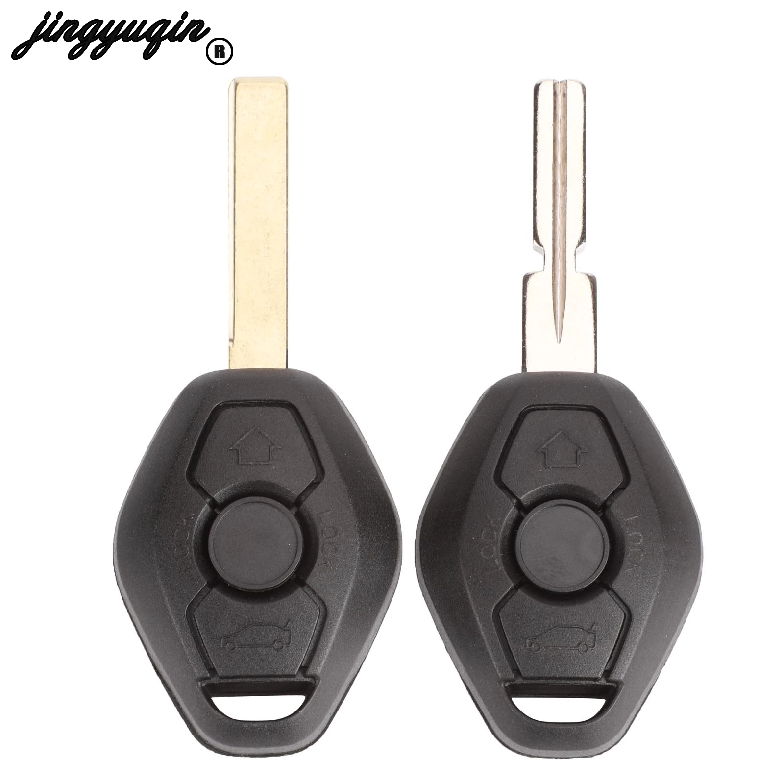 jingyuqin 3 Button Remote Car Key Case Shell Cover For BMW 1 3 5 6 7 Series X3 X5 Z3 Z4 325 325i 330 330i 525 hu58/hu92