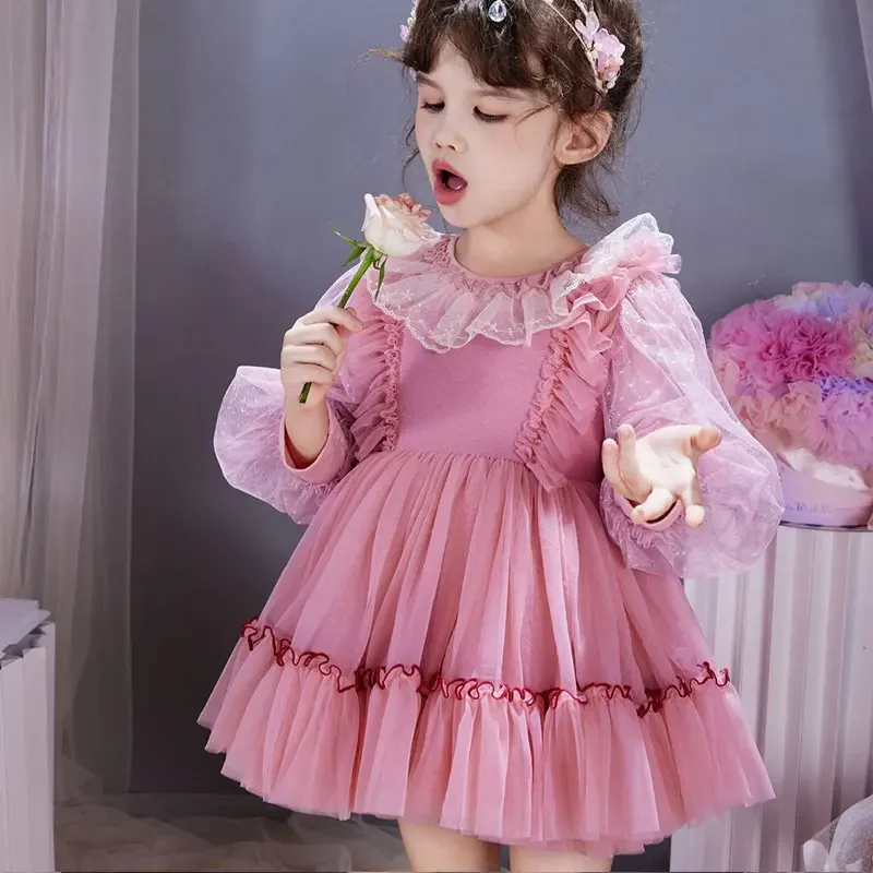 NEW Baby Girl Princess Butterfly Tutu Dress Puff Sleeve Child Tulle Vestido Pageant Party Birthday kids Clothes