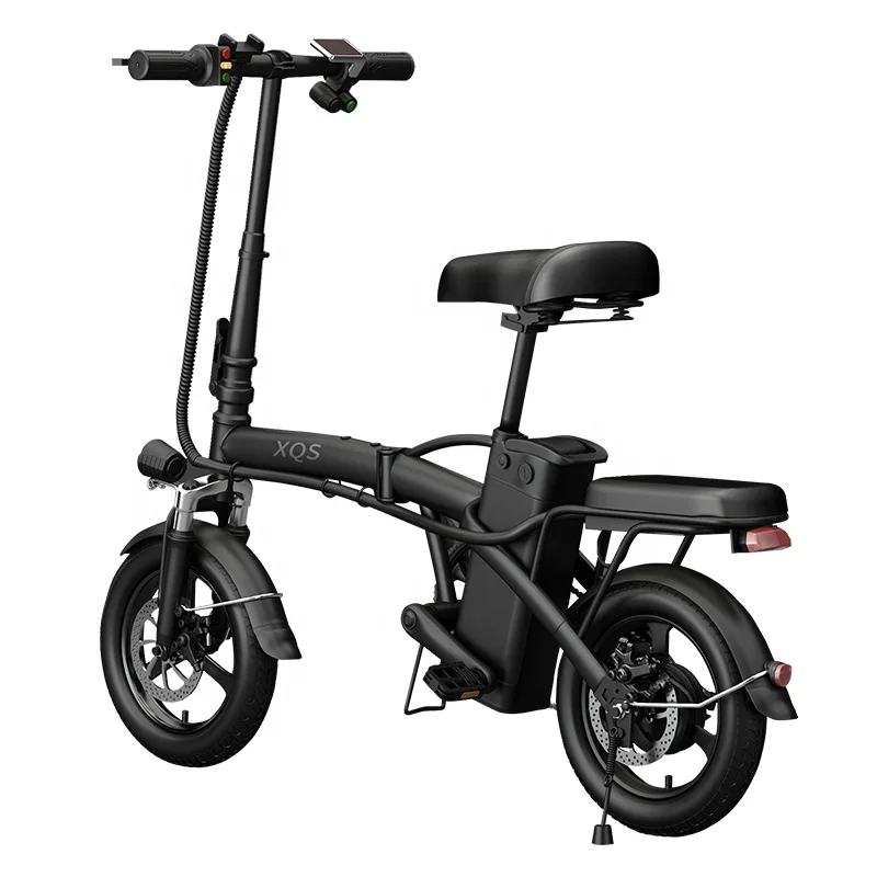 240W Portable Foldable Electric Bicycle: 14 Inch 48V 12Ah Mini E-Bike for Commute