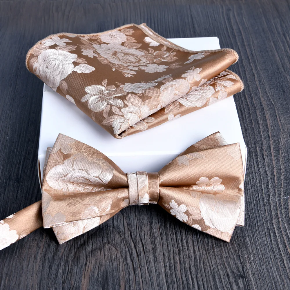 2026 التعادل والمنديل 2 قطعة مجموعة مطرزة الأعمال الرسمية العريس الزفاف موضة الاتجاه الجديد لون النبيذ الأحمر