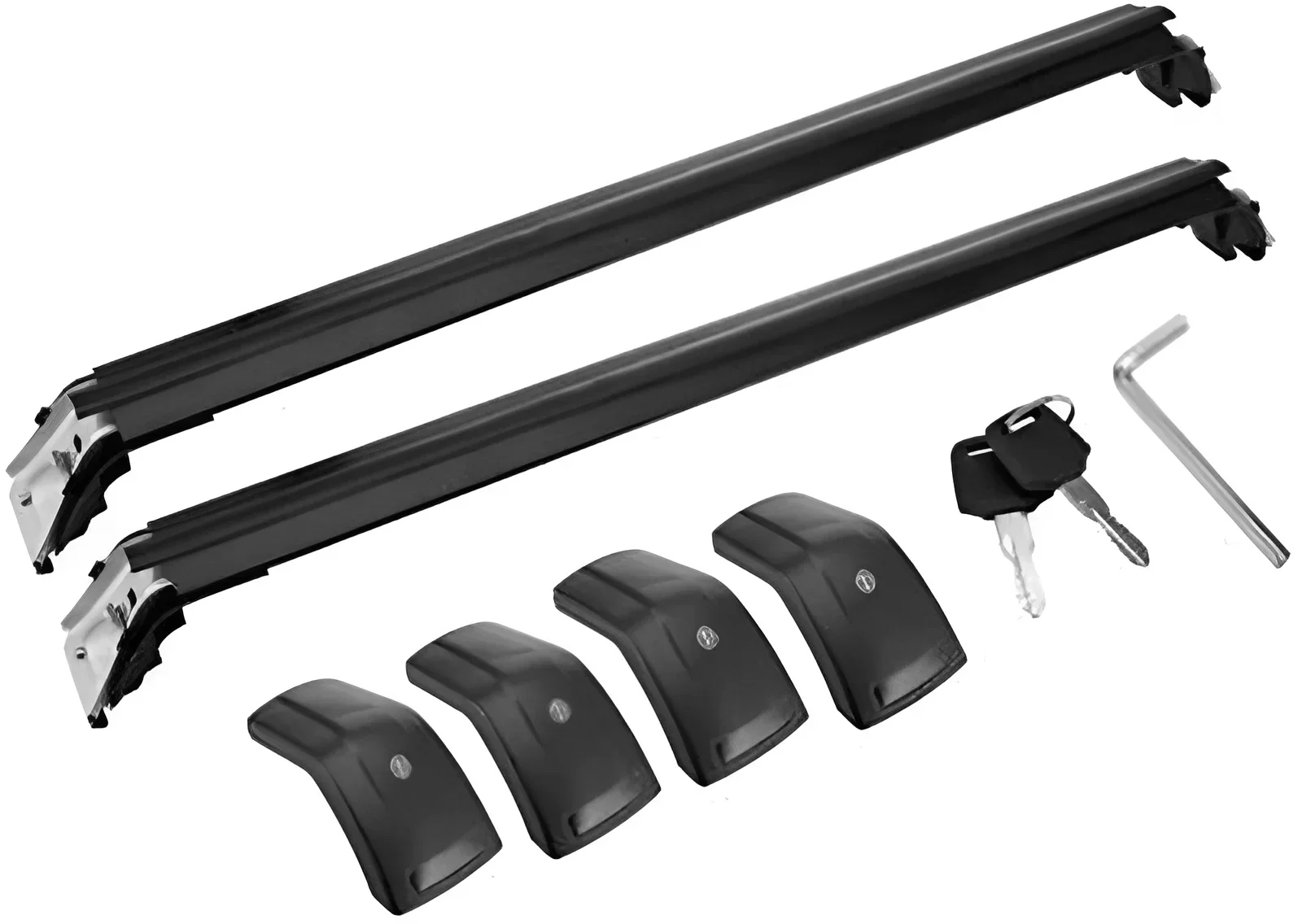 20252Pc Fit for Q5 2009-2017 Lockable Roof Rail Rack Carrier Cross Bar Crossbar
