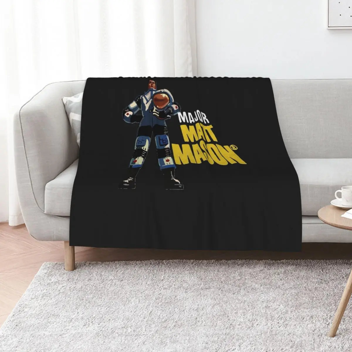 Major Matt Mason Throw Blanket bed plaid Blankets For Sofas Shaggy Weighted Baby Sofa Throw Blankets