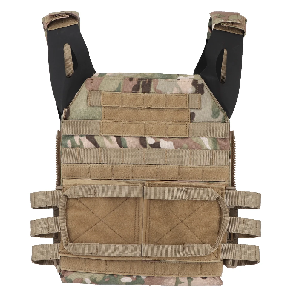 Tactical Zip-on Panel Zipper-on Pouch Hunting Bag Airsoft Molle Plate Carrier For AVS JPC 2.0 CPC Emerson Vest EM7400