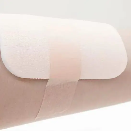 

1pc Borderless Foam Dressing Waterproof And High Absorbency Square Shaped Wound Care Bandage Silicone Foam Pad For First Aid