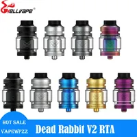 Original Hellvape Dead Rabbit V2 RTA Tank 5ml Push-style Refilling Atomizer Rabbit Ear Deck 25mm DIY Atomizer For 510 Box Mod