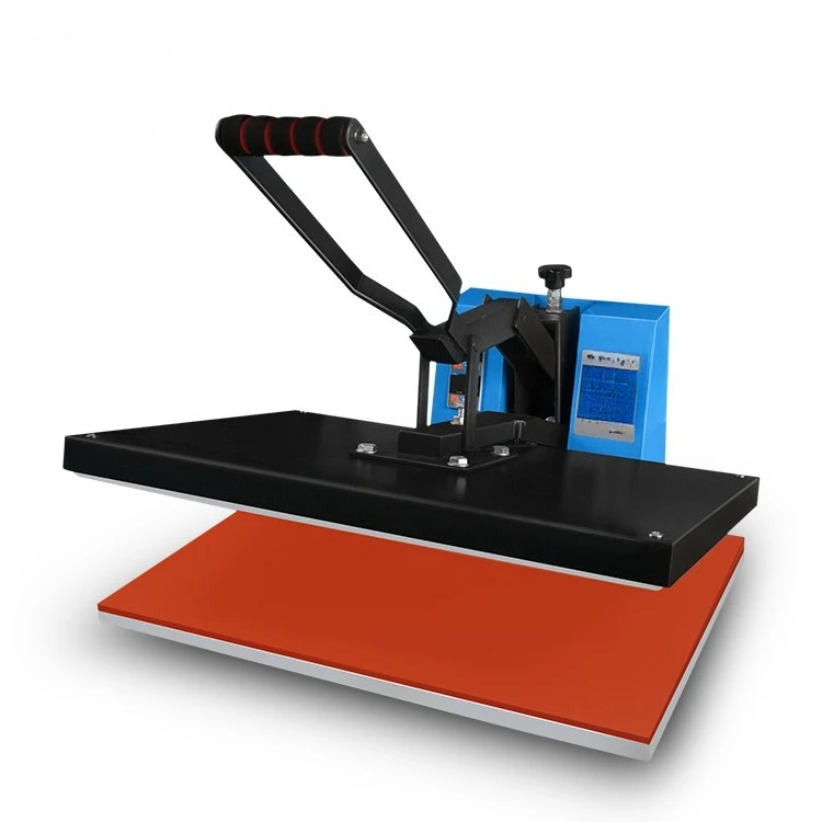 60 * 80 cm large size manual hot press, low cost energy-saving sublimation t-shirt printing heat transfer machine