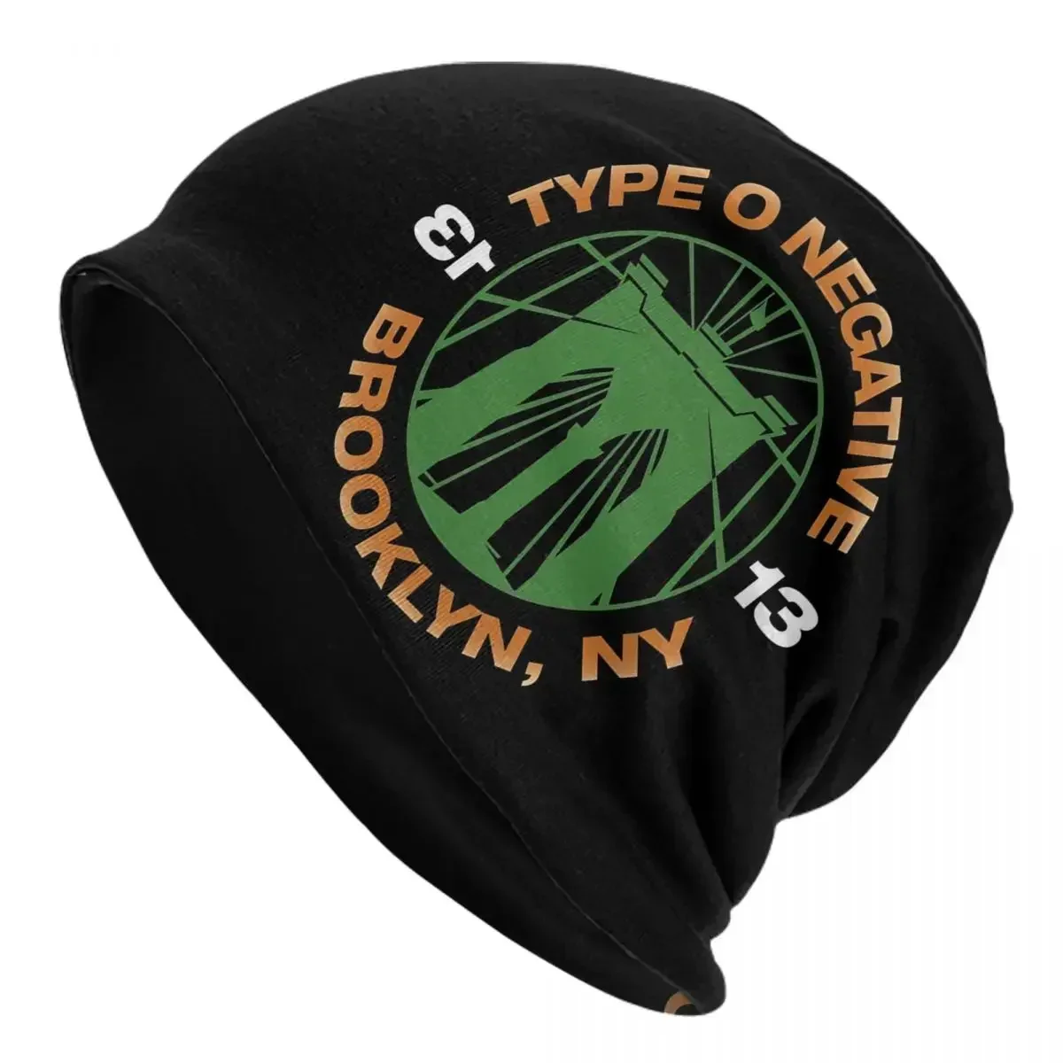 Type O Negative Brooklyn Bridge Men Women Adult Beanies Caps Knitted Bonnet Hat Warm Fashion Autumn Winter Outdoor Skullies Hats