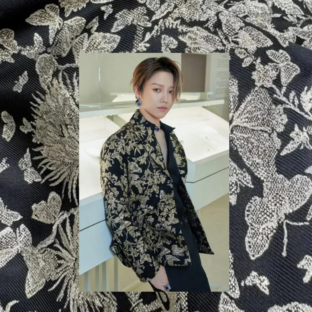 

Матная проволока, парча, бронзовая жаккардовая ткань, четкая ветровка, платье, одежда, ткань для шитья по метрам, ткань «сделай сам»