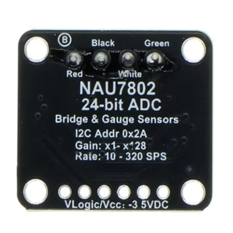 NAU7802 24-Bit ADC Module - Compatible with STEMMA QT/Qwiic for Precision Data Conversion and Pressure Measurement