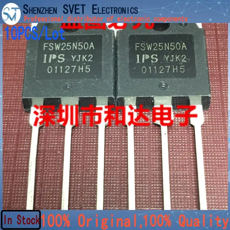 10PCS/Lot  FSW25N50A  TO-3P 500V 25A Import Original In Stock 100% High Quality