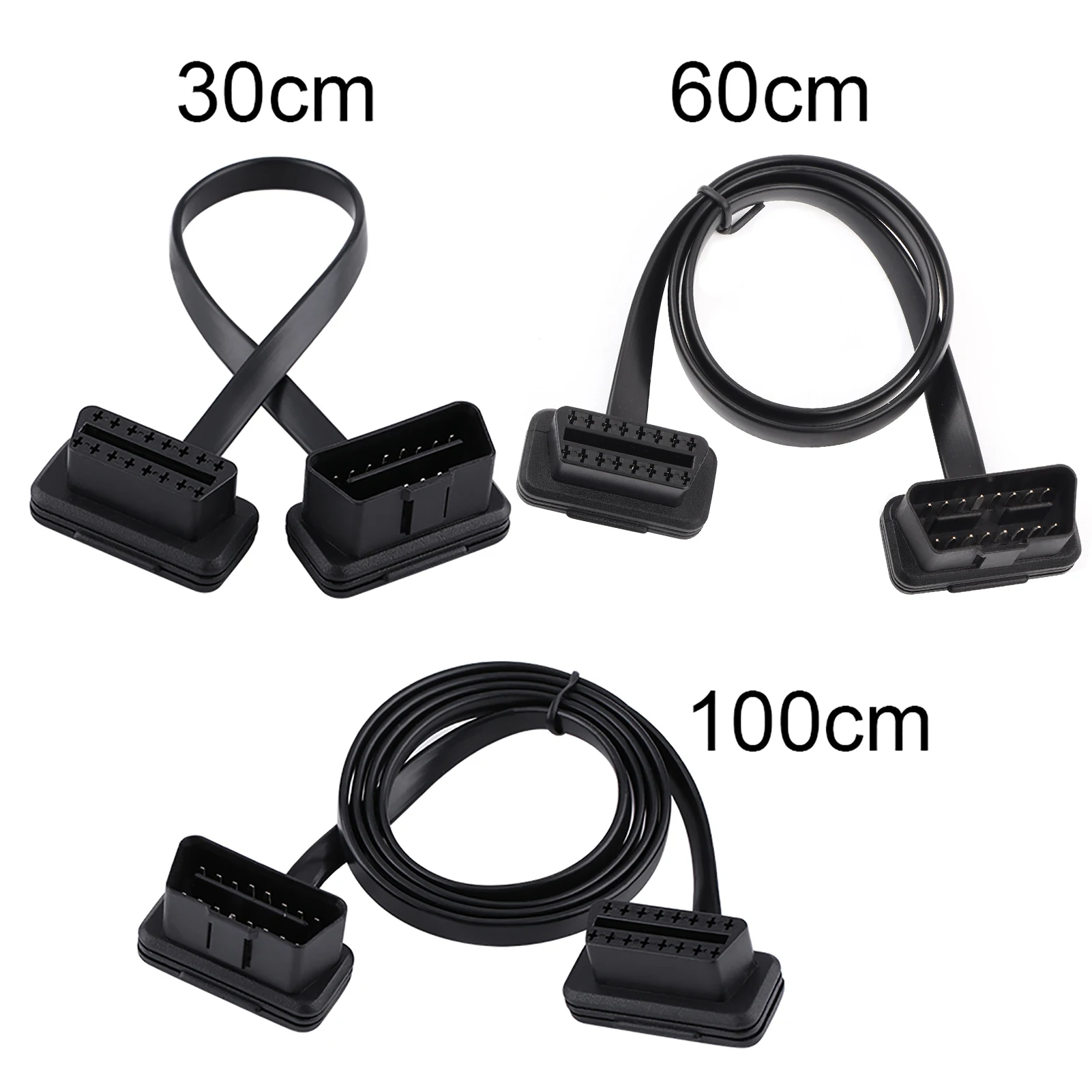 Diagnostic Extension Adapter Car Auto 16 Pin Male to Female OBD Extension Cable Diagnostic Adapter 16 Pin Male to Female Cable