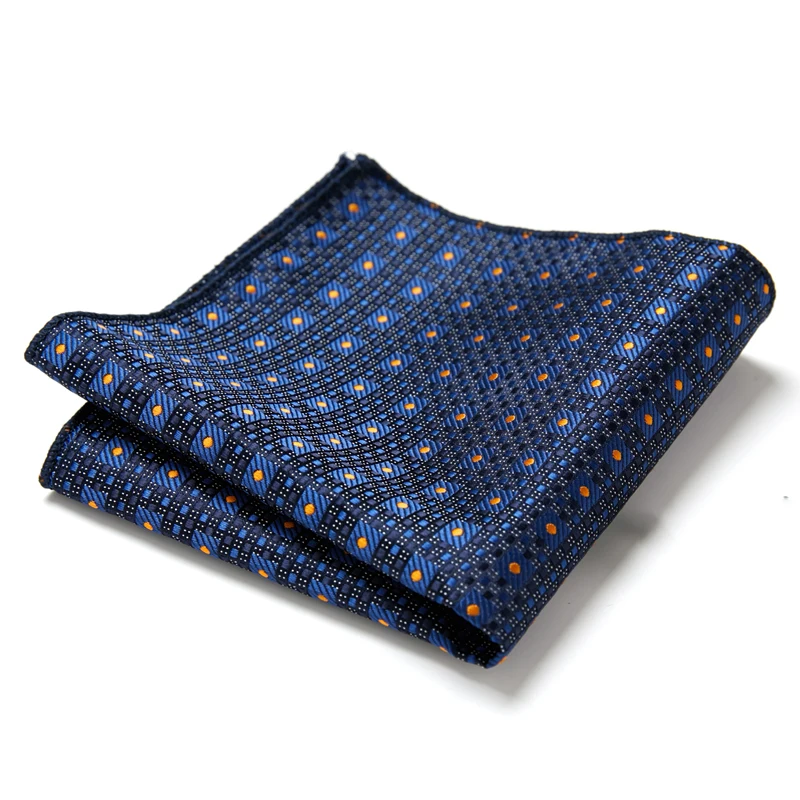 Vangise marca de moda marca de seda hanky homem dot cinza escuro ajuste festa formal dia da páscoa bolso lenços quadrados