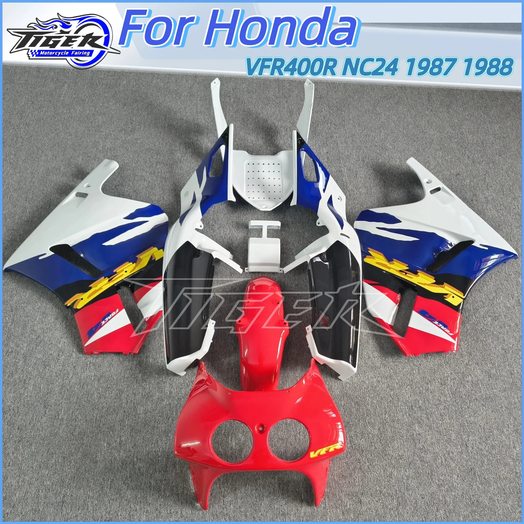 

Fairing For HONDA NC24 VFR400 R VFR400RR VFR400R VFR 400 R RR Repsol black VFR400R 1987 1988 400R CC 87 88 Bodys