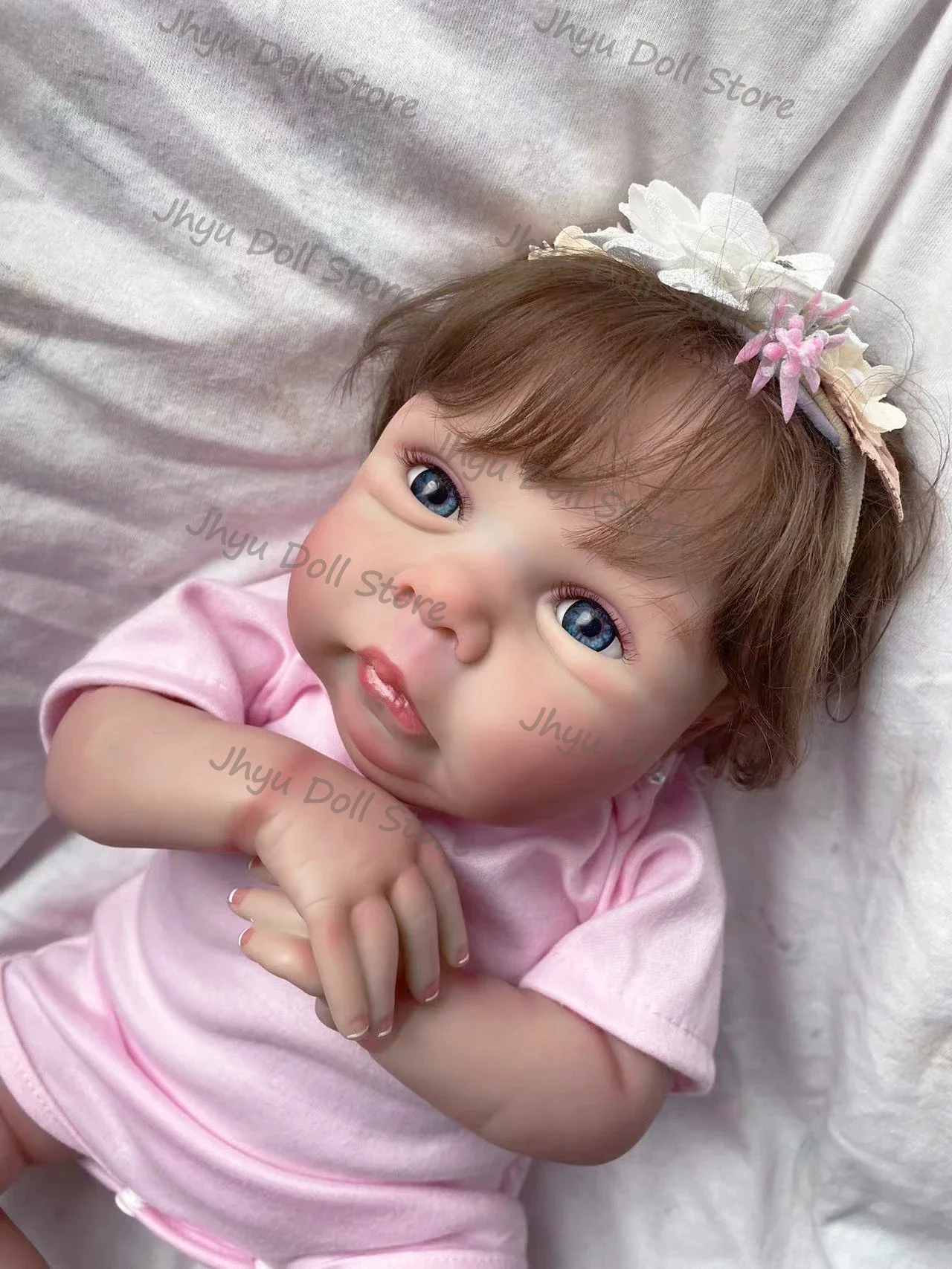 48cm Miley Newborn Baby Dolls Reborn Bebe Cute Baby Lifelike Soft Touch 3D Painted Skin Visible Veins Handmade Dolls