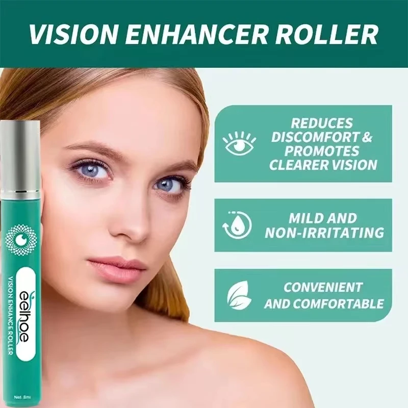 Eye Massage Roller Chamomile Plant Extracts Relaxes Eyes Dryness Gentle Relax Massage Vision Relieve Dry Eyes and Fatigue Care