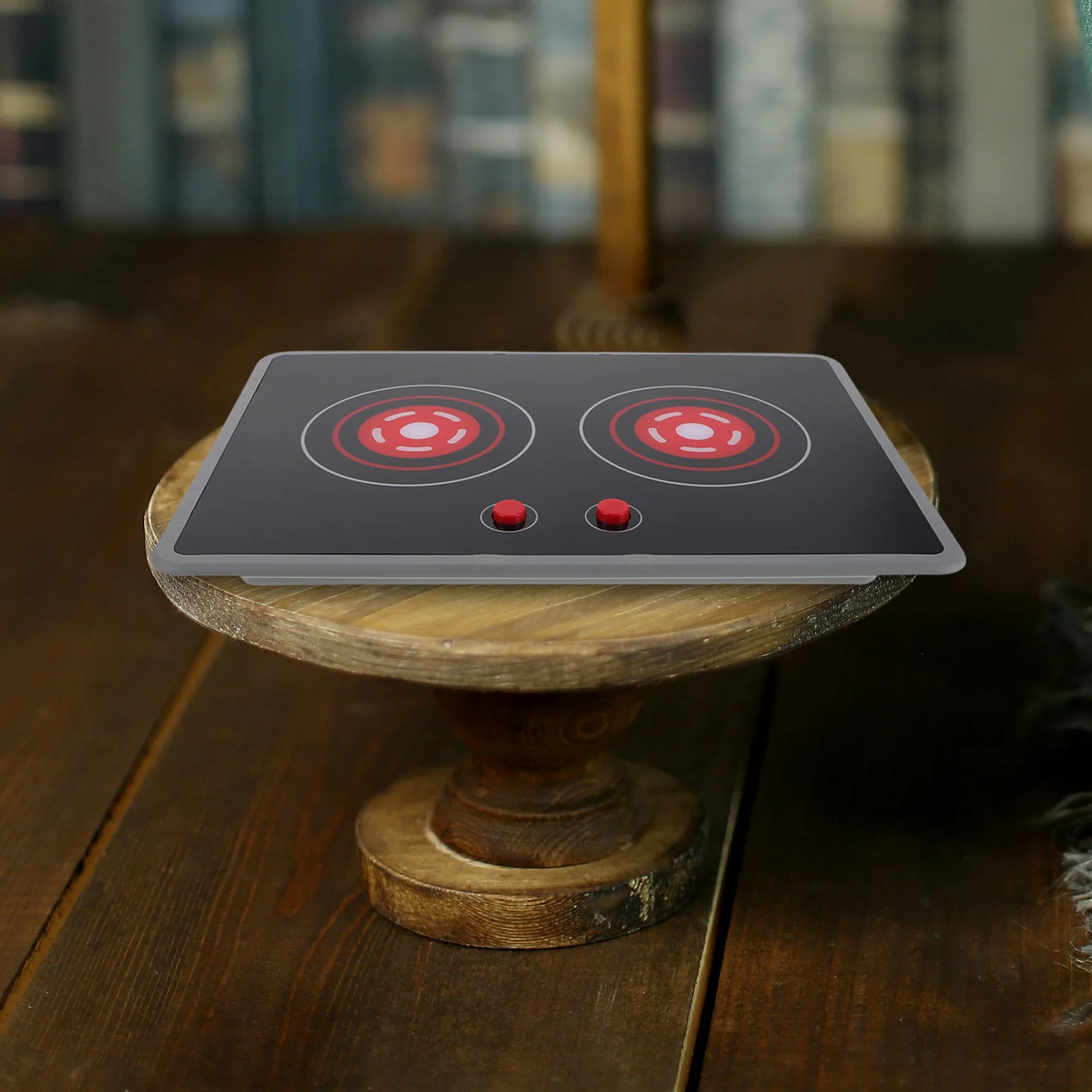 Simulado fogão de indução brinquedos cozinha jogar queimador elétrico cooktop utensílios de cozinha fingir aparelho de plástico