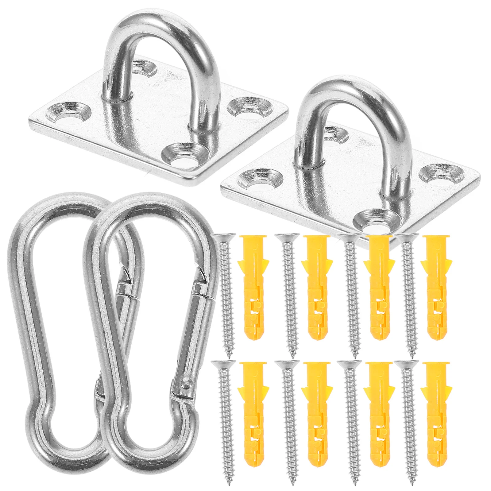 

Square Door Buckle Screw Eyes Hooks Ceiling for Marine Pad Plate Heavy Duty Application Lifting