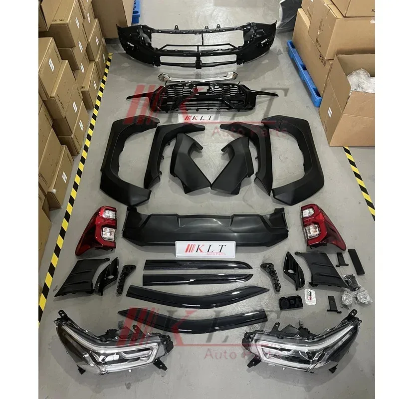 KLT 2023 Gr Sport Facelift Kit تحويل عدة ترقية Bodykit Hilux 2016 2017 2018 2019 2020