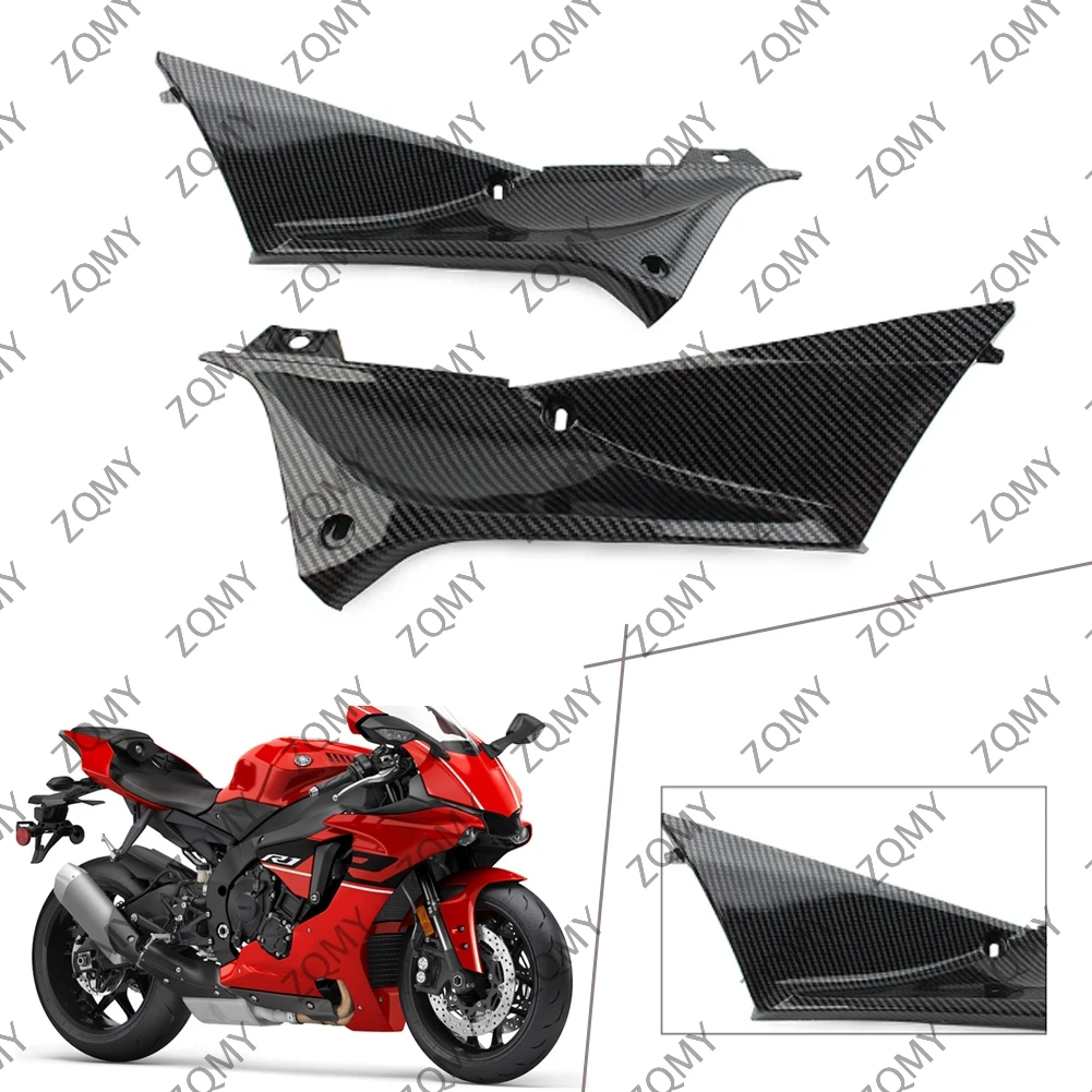 Motorbike Carbon Fibre Side Air Duct Cover Fairing Insert Part For Yamaha YZF R1 2002 2003