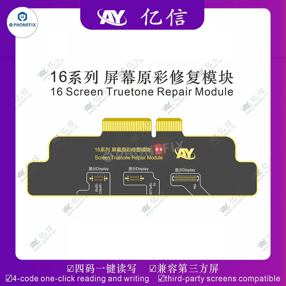 AY A108 BOX Face ID True Tone Battery Programmer for iPhone X/11/12/13/14/15/16 Pro Max Dot Projector Read Write Battery Repair