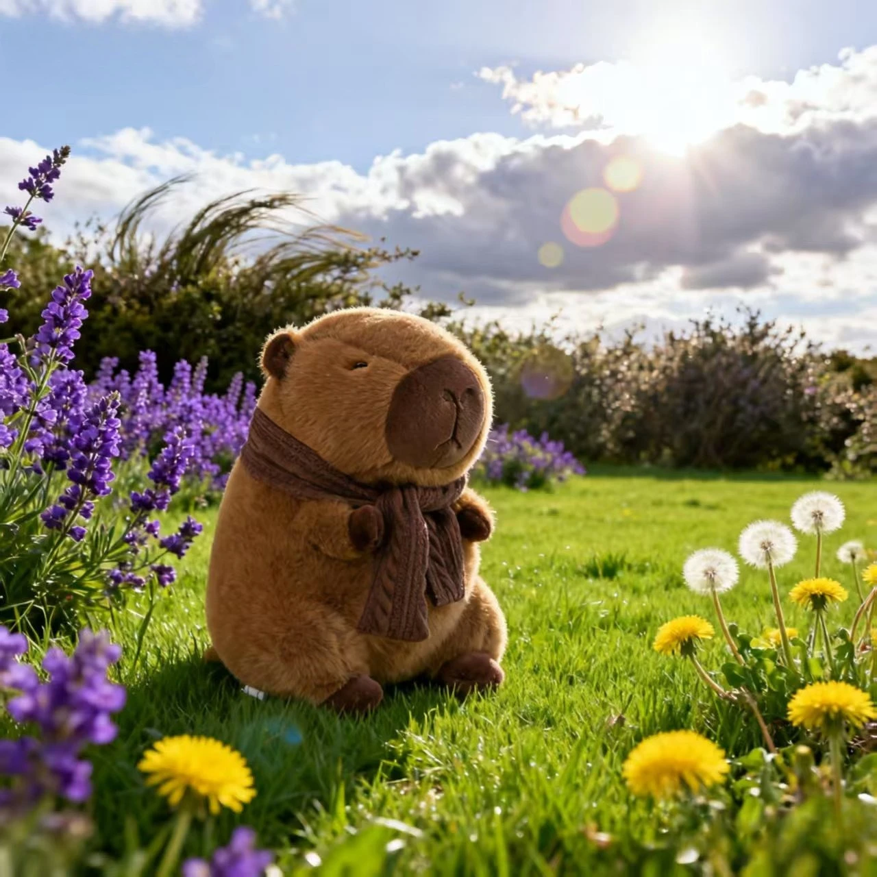 دمية خنزير غينيا المائية دمية كبيرة رمي وسادة ألعاب من نسيج مخملي، حقيبة ظهر، لعبة قطيفة مقلدة #5