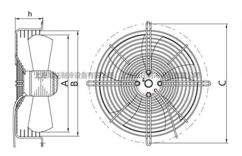 Marwai rotor axial flow fan YDWF/YSWF/300/350/400/450/500/550/600/630S