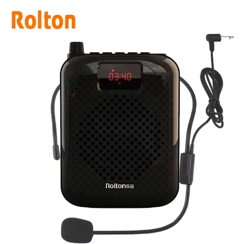 Rolton K500 Bluetooth Voice Amplifier Booster Megaphone Speaker Loudspeaker Microphone for Teaching Tour Guide Sales Promotion