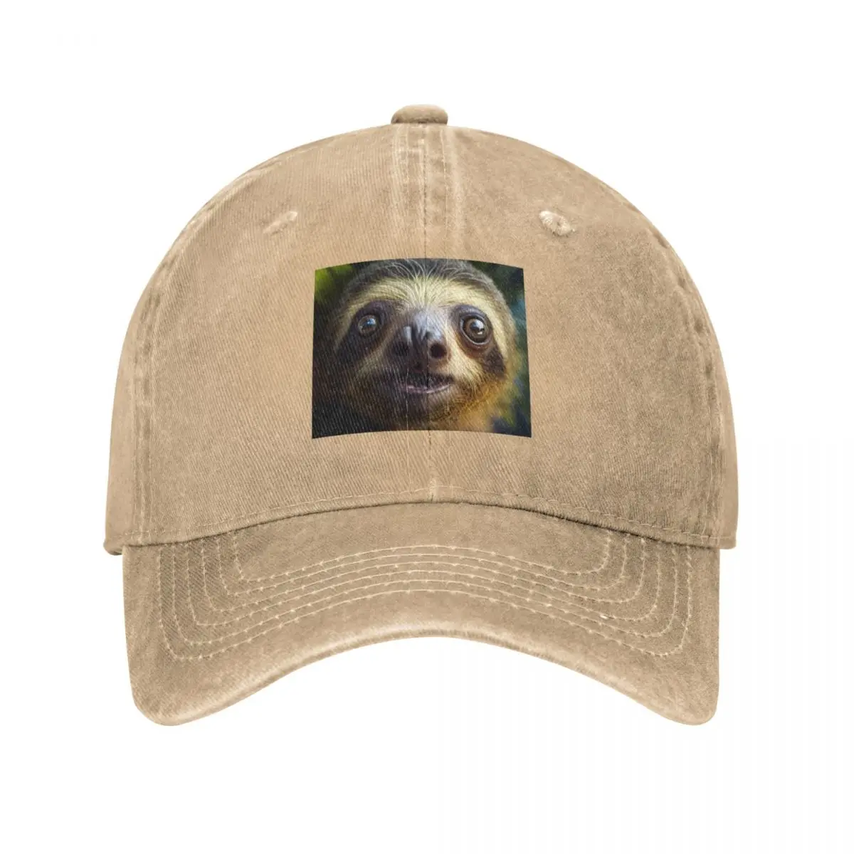 A Shocked Sloth Baseball Cap western Hat funny hat New In Hat custom Golf Men Women's