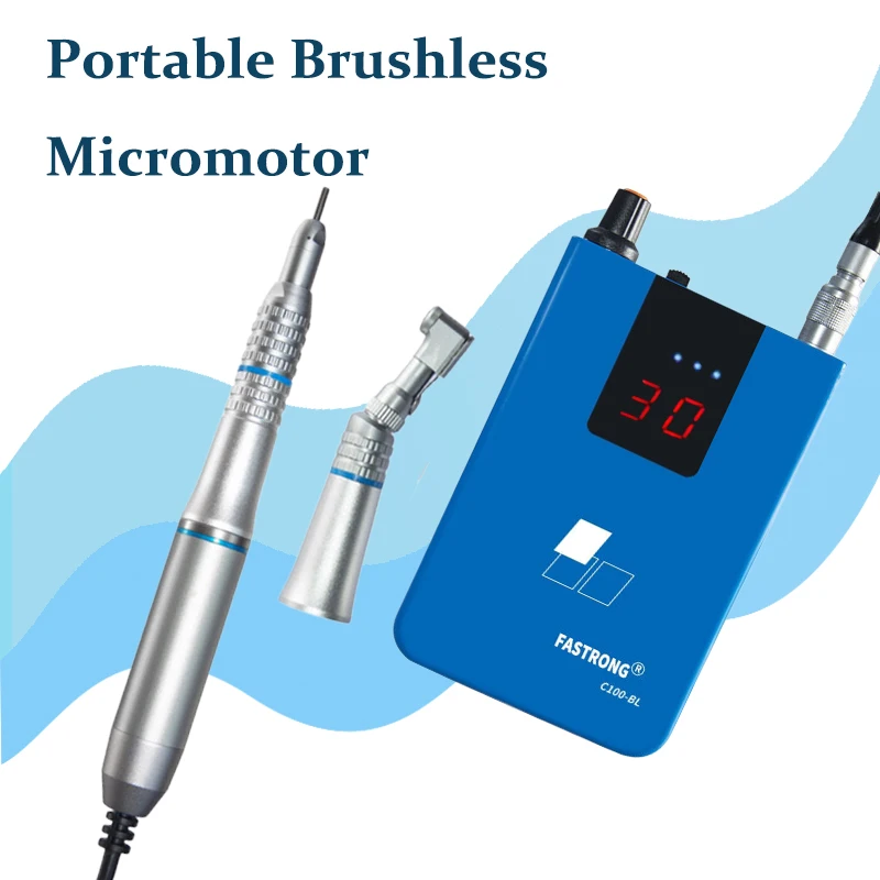 Portable Rechargeable E-type Dental Brushless Micro Motor Polishing Teeth De Odontología Lab Equipment Drill Micromotores Dental