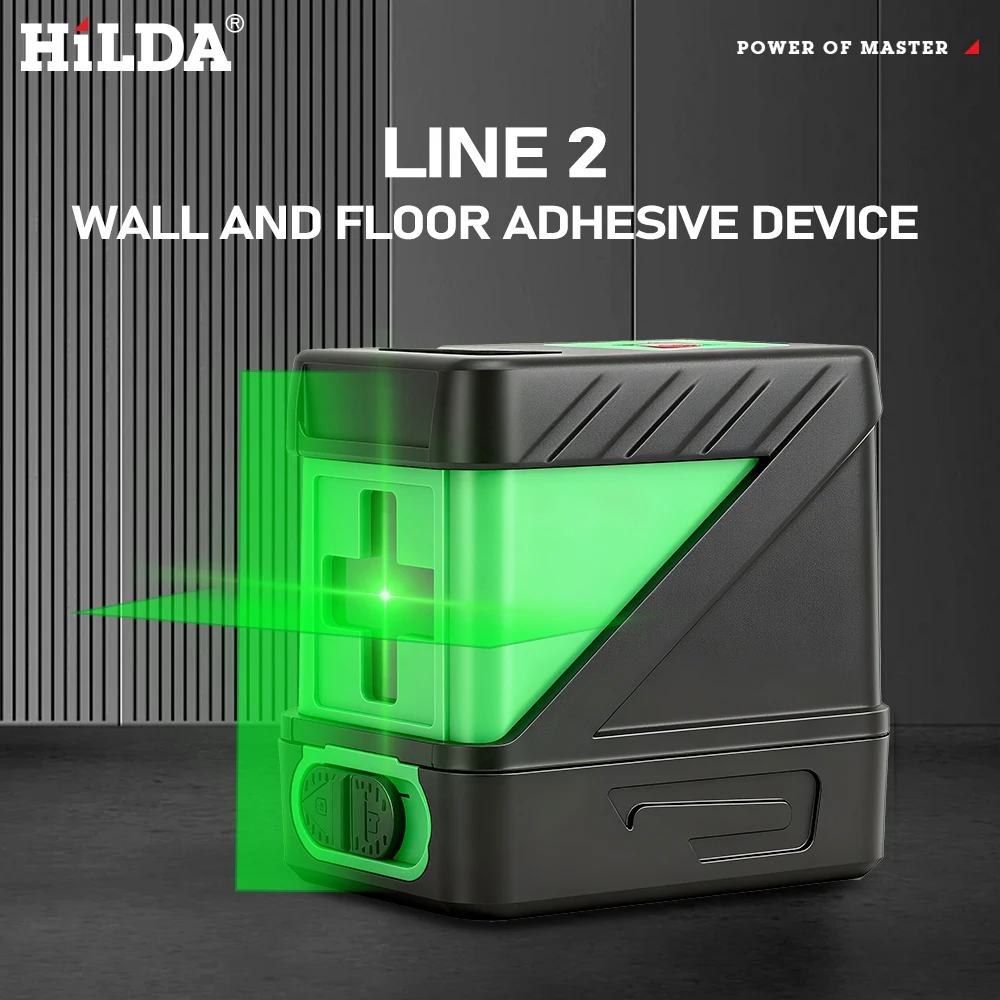 Auto Nivelamento Vigas Verdes Nível Laser, Horizontal e Vertical Cross-Line, 2 Linhas