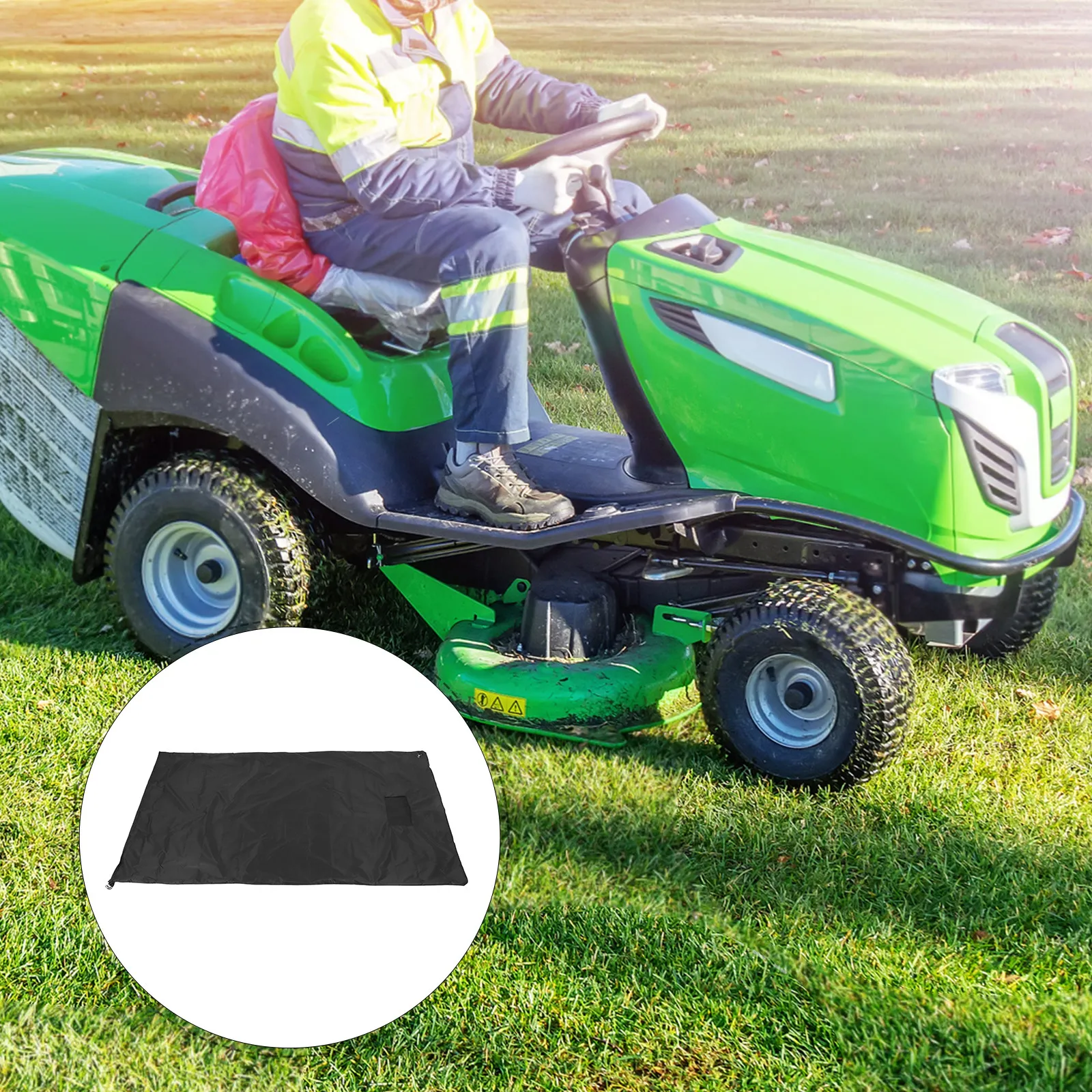 Lawn Tractor Leaf Catching Bag Durable Waterproof Oxford Cloth Large Capacity Yard Waste Collection Outdoor Storage Bag