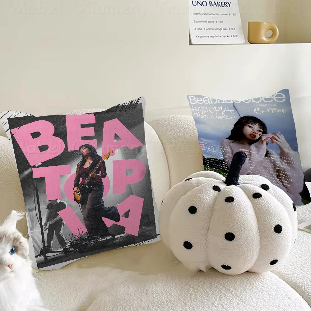 

British Singer Beabadoobee Album Pillow Cover Sofa Cushion Cover Home Room Decoration Children Gift