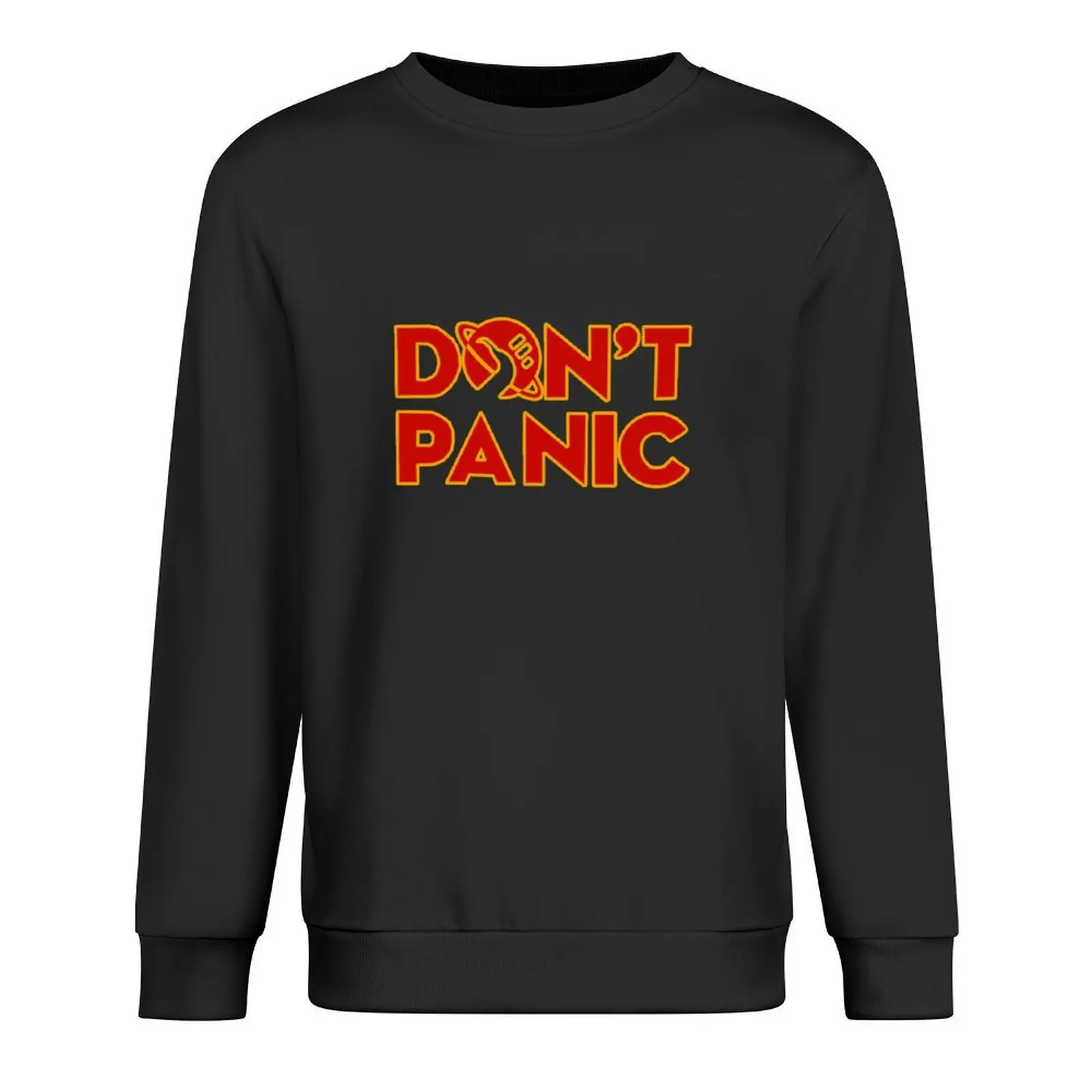 

don't panic The Hitchhiker's Guide to the Galaxy Pullover fashion men men's winter sweater aesthetic sweatshirts