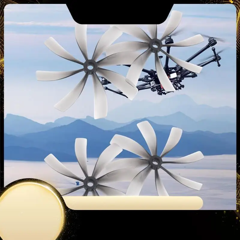 

2 пары 3,5-дюймовых пропеллеров 89MMX8 89MM 8-лопастной пропеллер для ПК для RC FPV канальных дронов для фристайла