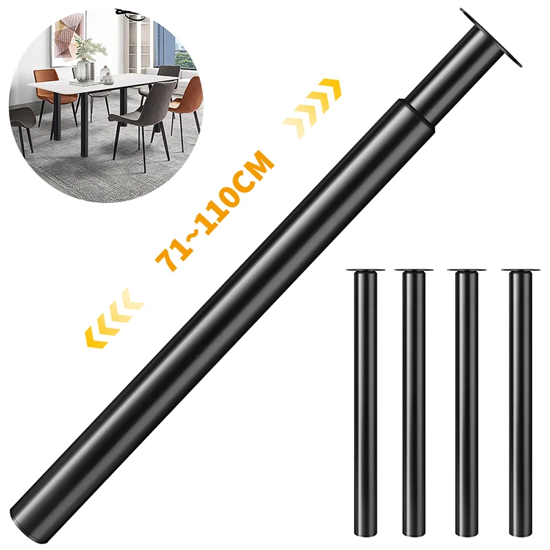 Adjustable Table Leg Metal 71 i 110cm Furniture Legs Lift Table Feet DIY Home Bench Dining Desk Coffee Table Feet Accessories