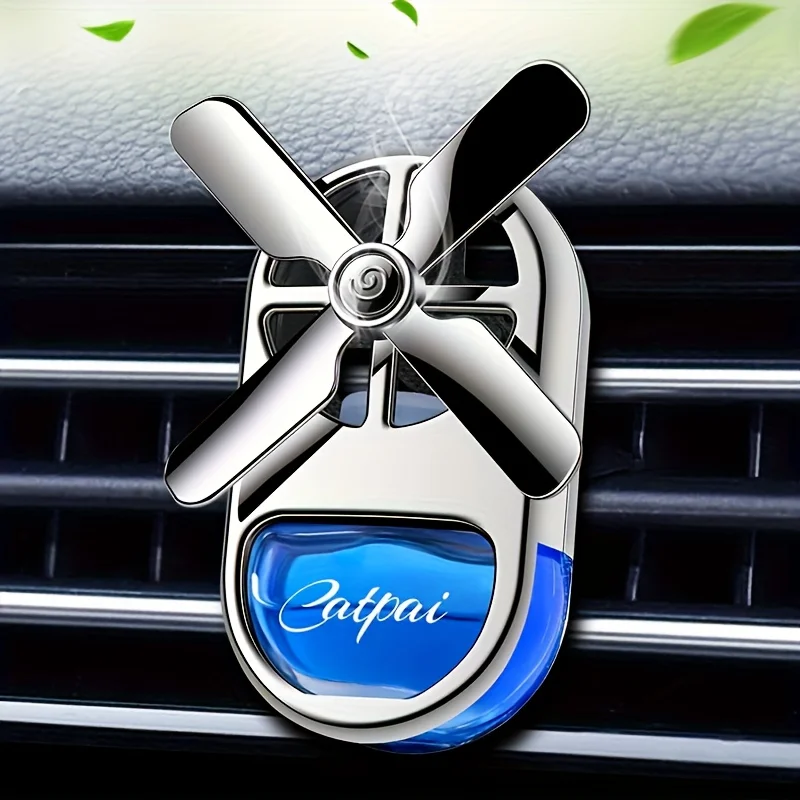 1Pc Car Air Vent Liquid  perfume , Four‑Leaf Windmill Perfume, Light Fragrance, Car Decoration, Odor Remover, Creative New Hangi