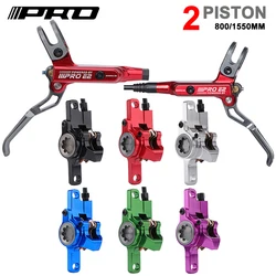 Bicycle Hydraulic Disc Brake 2 Piston MTB Brake Caliper IIIPRO E2 Mountain Bike Brake Oil Pressure 800/1550mm Front Rear Brake