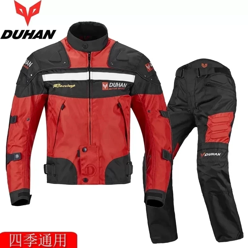 

DUHAN Windproof Motocross Jacket Motorcycle Pants Men Motorcycle Jacket Wear-resistant Body Armor Moto Clothing For Winter