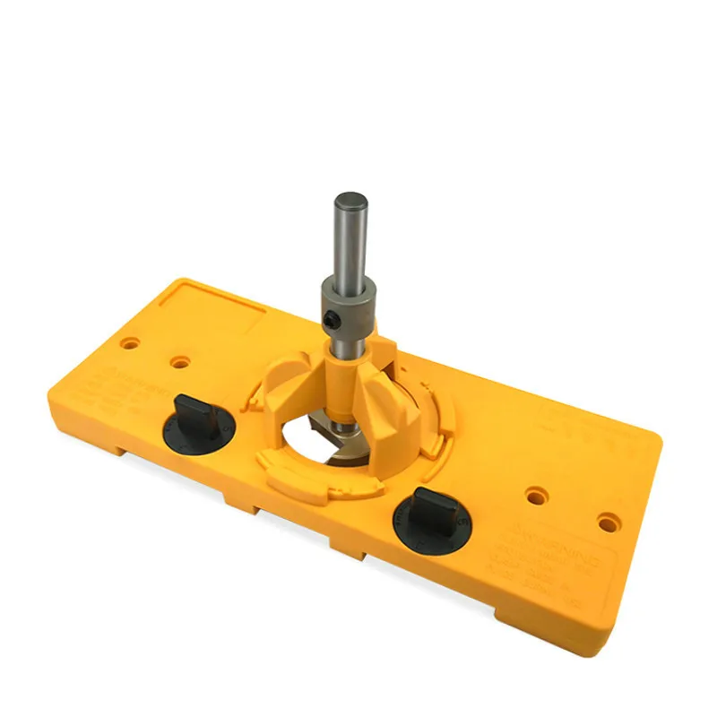 Verborgen 35Mm Luifel Stijl Scharnier Jig Boor Gat Gids + Hout Cutter Bit Carpenter Diy Houtbewerking Gereedschap
