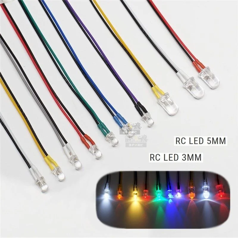 car light set Four in One PH2.0 Terminal LED for 1/10 RC Crawler Car Traxxas Trx4 Defender 1/14 Tamiya Truck SCANIA Arocs Car