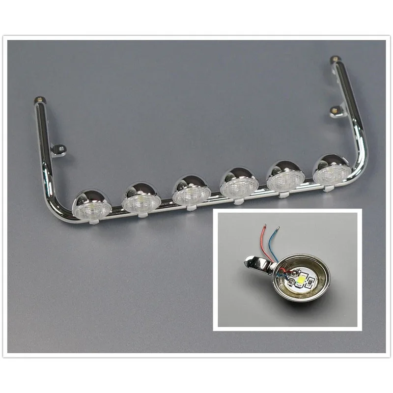 1:14 스케일 타미야 RC 트럭 SCANIA 770S R620 VOLVO BENZ Arocs MAN TGX 자동차 액세서리용 LED 루프 라이트 전조등