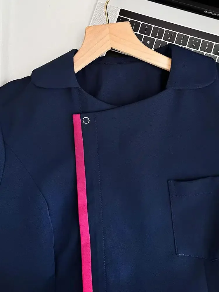 Estate coreana manica corta moda di alta qualità clinica ospedaliera orale medico dentale tuta da lavoro infermiera scrub set vendite uniformi