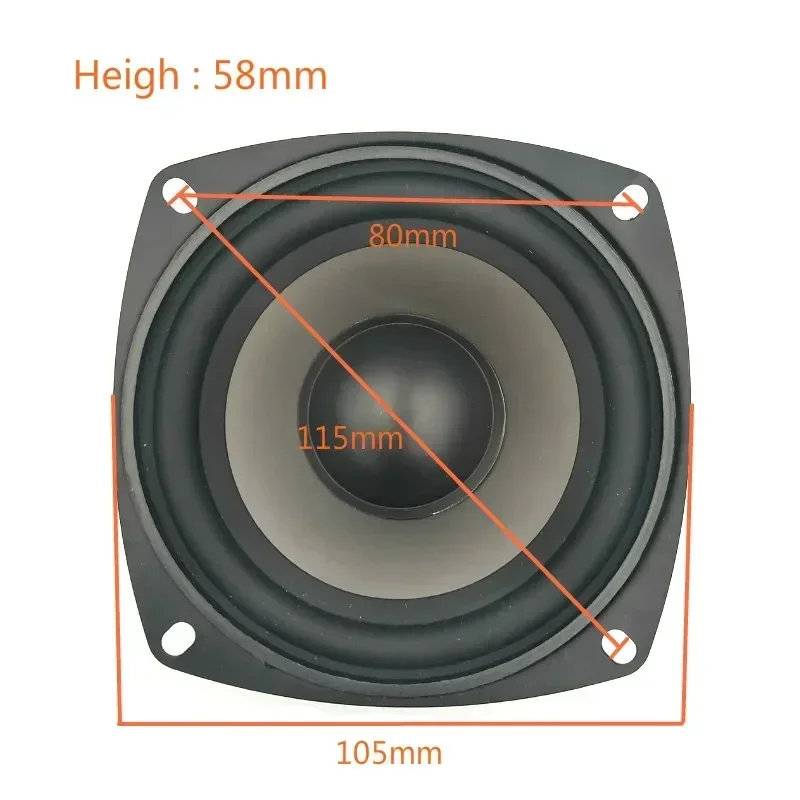 SOTAMIA 1 قطعة 4 بوصة منتصف المدى مكبر الصوت المتكلم 4 أوم 30 واط مكبر صوت مقاوم للماء HIFI مكبر الصوت PP حوض لتقوم بها بنفسك الحديقة البث الصوتي