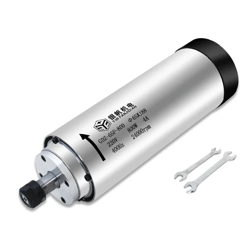 YFK วงกลม air-cooled แกนมอเตอร์ 0.8/1.5/2.2 เจาะมอเตอร์ความเร็วสูงการแปลงความถี่ปรับความเร็ว