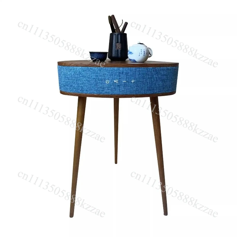Solid Wood European Side Table Smart Multifunctional End Table for Living Room/Bedroom Decorative Small Corner Furniture