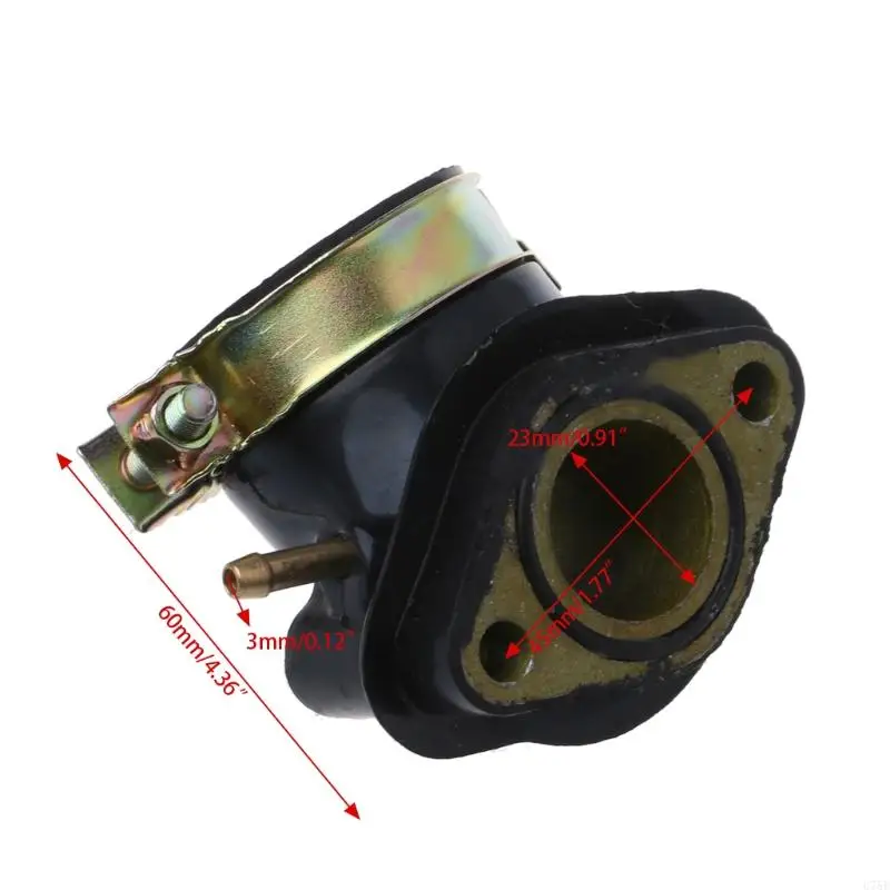 

U75E Easy Installation Carburetor Rubber Manifold Pipe Adapter for GY6 125cc 150cc ATV