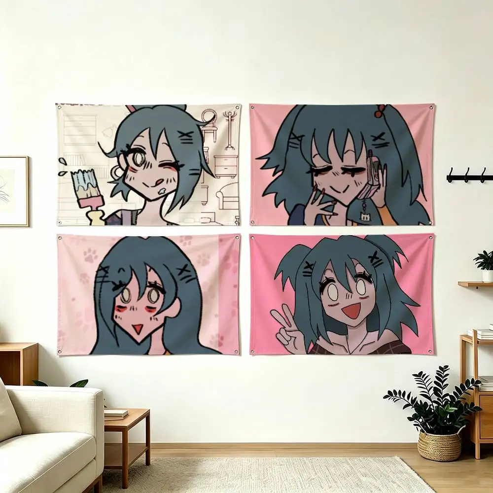L-Lacey Analog Horror  Flags for Bedrooms Home Decor Items Outdoor Decors Garage Decoration Flaga