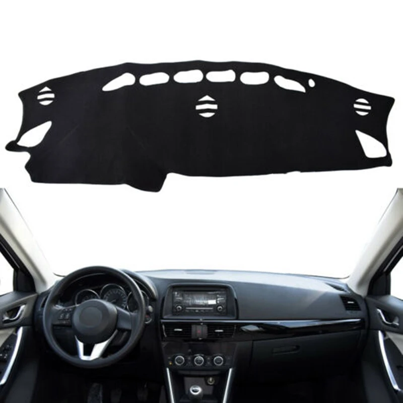 Dashmat Cover Console Dash Board Panel Heat Proof Mat Front Shade Pad Carpet Strip For Mazda CX-5 KE 2012-2016 1st GEN